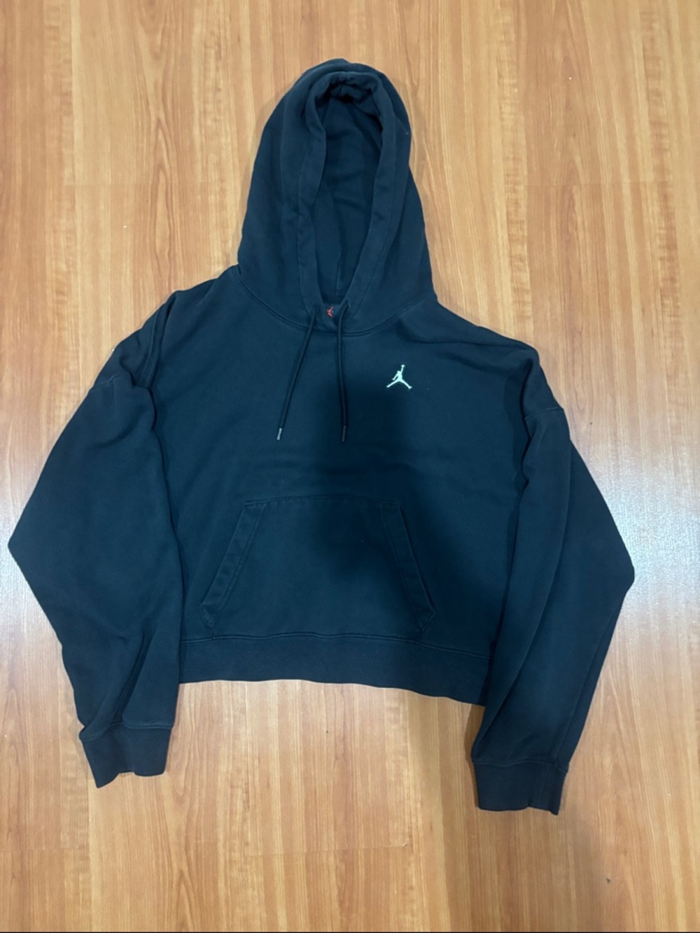 Jordan Black Hoodie with White Jumpman